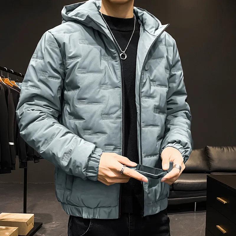 Giacca Invernale Spessa in Cotone Imbottita in Cotone da Uomo Invernale Semplice Ispessita Imbottita in Cotone Giacca da Baseball da Uomo Cappotto in Cashmere Versatile Giacca in Cotone Top