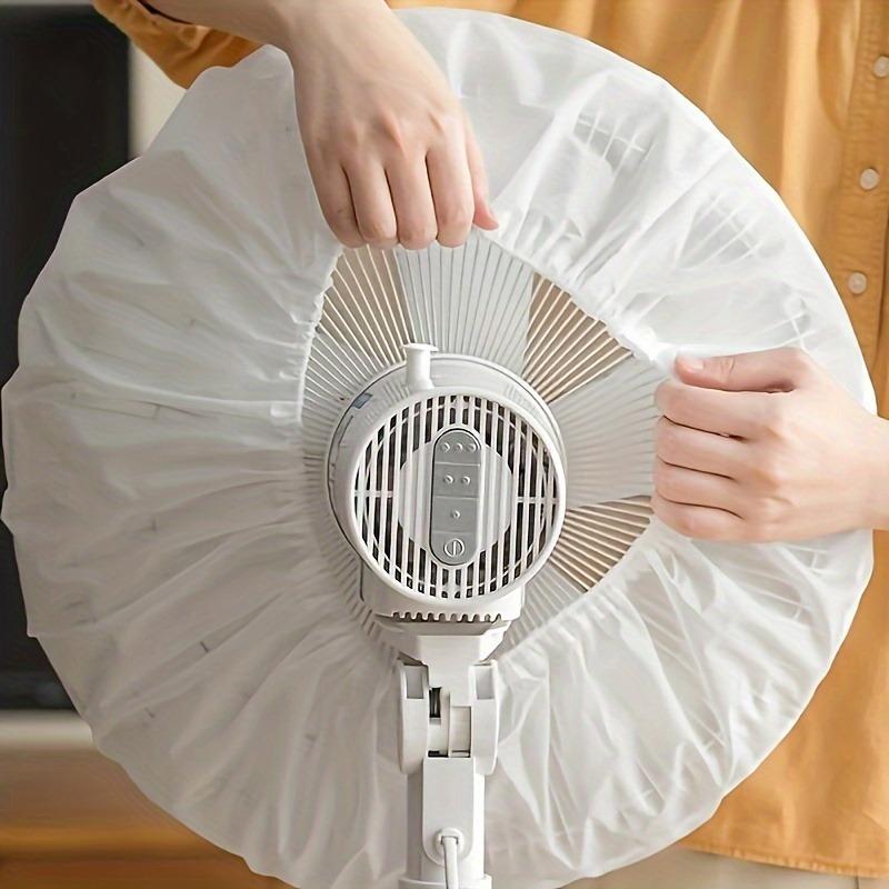 2PCS electric fan dust cover - durable PVC plastic dust protective cover, suitable for all fans, ruffle edge shape, simple appearance