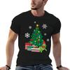 Kermit Around The Christmas Tree Muppets T-Shirt Cotton T Shirt Man G Man T Shirts for Men T-Shirt