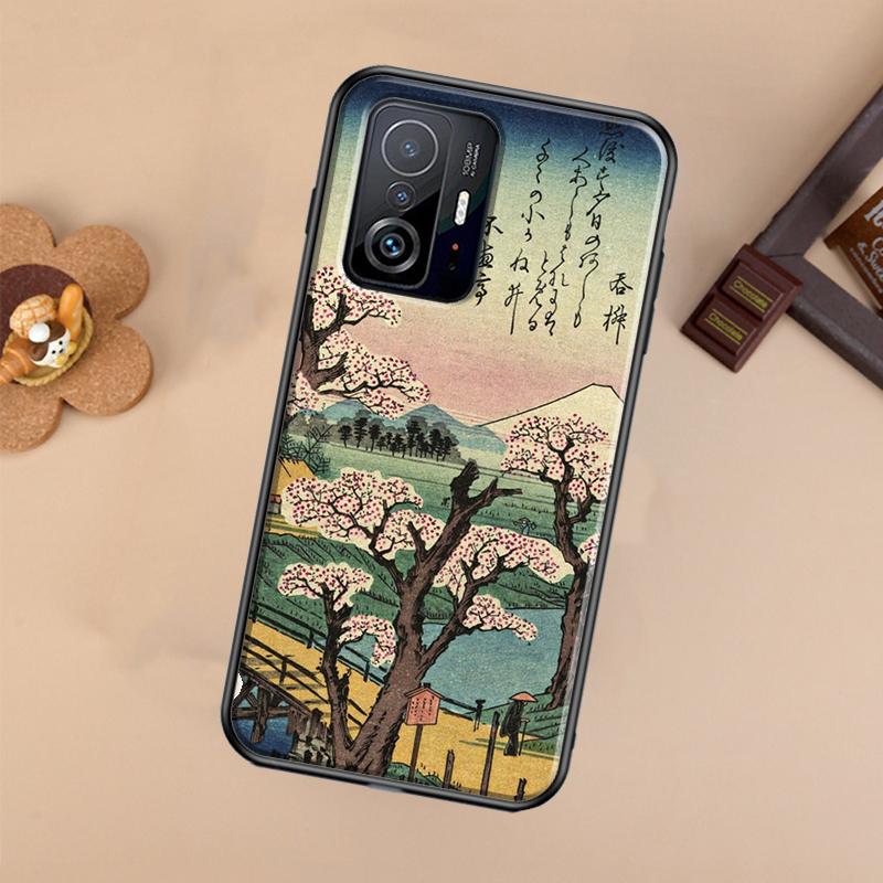 Japanese Style Art Case For Xiaomi 13 14 Ultra 11T 12T 13T 14T Pro POCO X7 Pro X3 X5 X6 F3 F5 F6 M6 Pro Cover