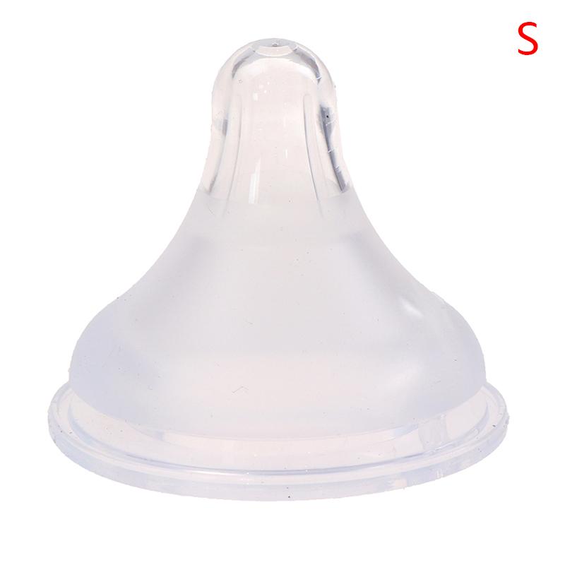 1pc Baby Soft Liquid Silicone Pacifier Nipple Replacement For Wide Mouth Milk Bottle