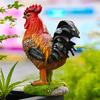 Rooster Statue Water Proof Sun Proof Vibrant Colors Lifelike Resin Rooster Sculpture for Indoor Outdoor Decor Hand