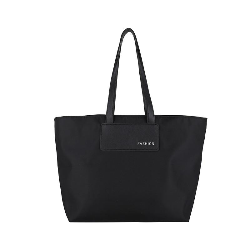 Stylish And Simple Large Capacity Tote Bag For Women Trendy Shoulder Bag Nylon