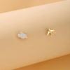 Fashion Cute Cloud Airplane Small Earrings for Women Ear Stud Girls Creative Sweet Dripping White Earrings Jewelry Accessories