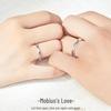 Moebius Infinity Couple Rings - Elegant Intertwined Open Rings for Lovers