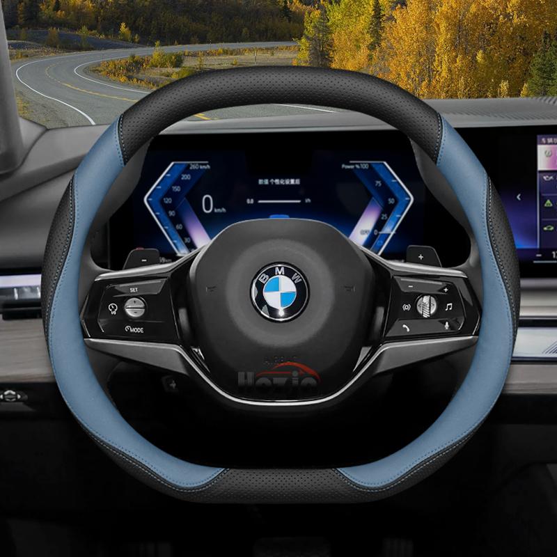 Leather Car Steering Wheel Cover for BMW x1 u11 X2 u10 x3 g45 x5 x6 x7 m4 320i ix1 g20 f70 i4 serie 1 2015 - 2023 2024 2025 2026