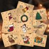 24PCS Christmas & Thanksgiving Greeting Card Set - Festive Holiday Designs for Gifts