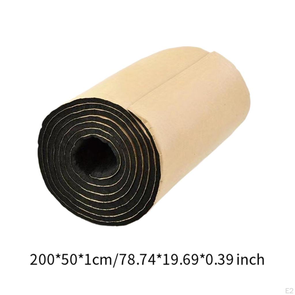 Sound Heat Insulation Mat 200cm 10mm Thickness Pad Noise Reduction for Trunks Engine