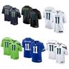Super Bowl NFL 2026 Seattle Seahawks 11 Smith-Njigba Camisa de Futebol Bordada