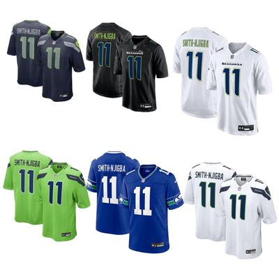 Maillot de Football Brodé 2026 NFL Super Bowl Seattle Seahawks 11 Smith-Njigba