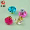 KAK Acrylic Crystal Diamond Furniture Knobs 26mm Colorful Kitchen Cabinet Handles Black Drawer Knobs Door Pull Furniture Hardwar