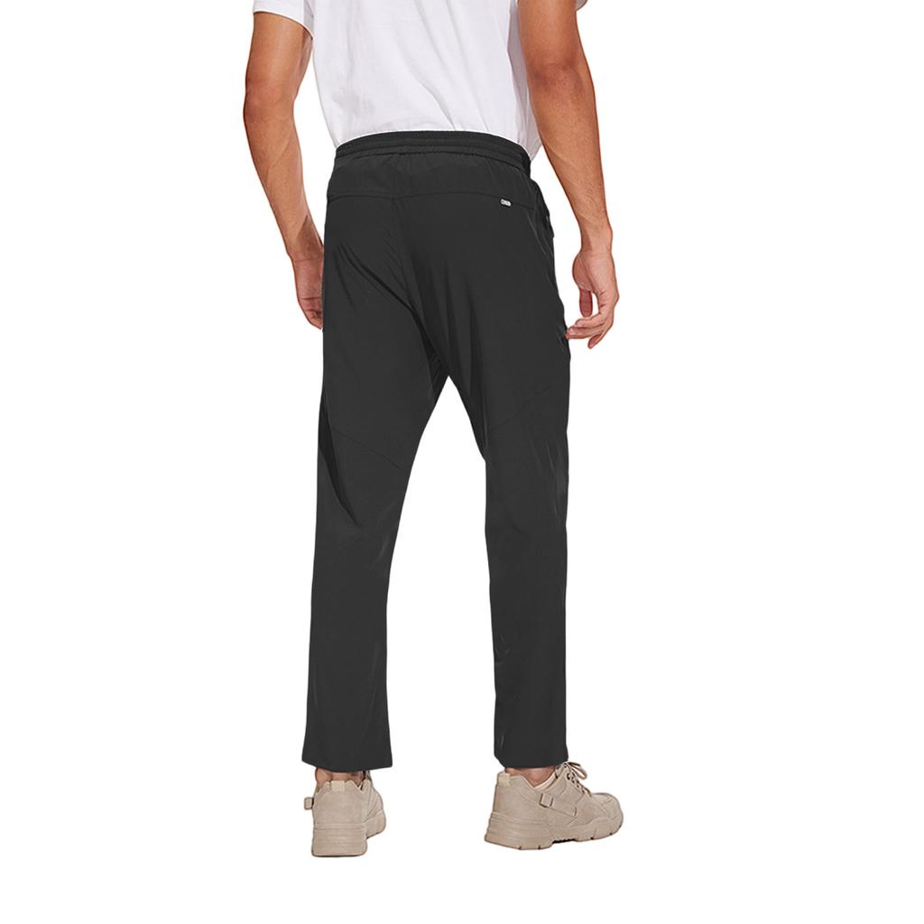 Pantaloni Jogger Sportivi da Uomo con Tasche con Zip, Vita Regolabile con Coulisse, Abbigliamento Sportivo Leggero per Corsa, Allenamento e Comfort Quotidiano