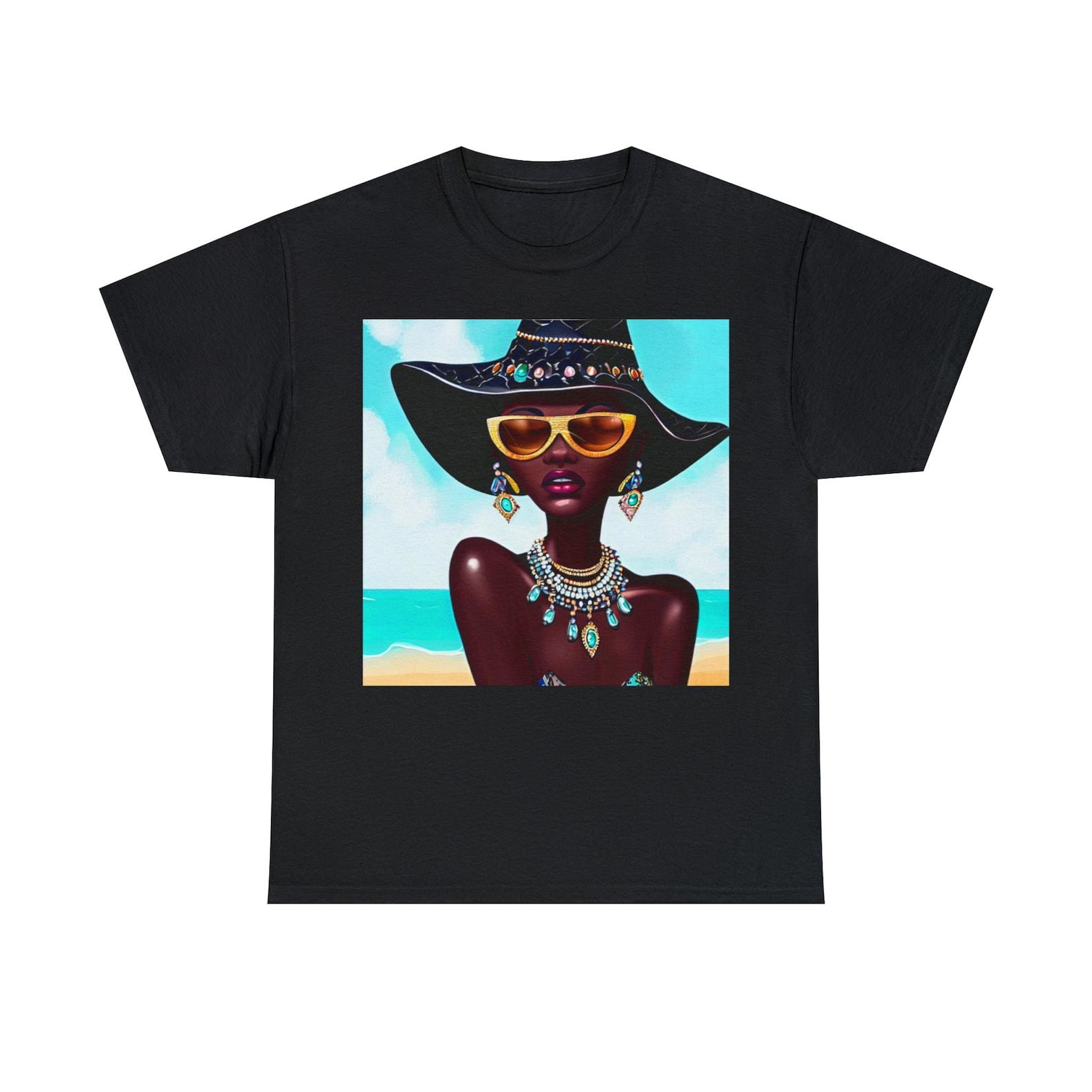Black Queen Beach Day Tee 130