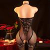 Transparent Fishnet Net Bodystockings Women Sexy Fishnet Lingerie Babydoll Bodysuits Open Bra Nightwear Erotic Costumes