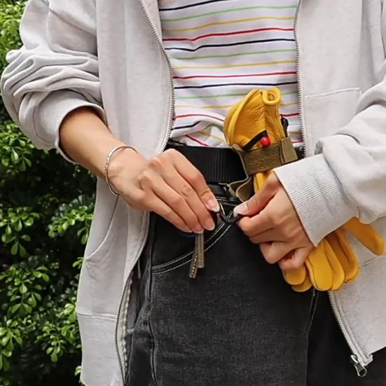 Outdoor Multi-function Glove Storage Buckle Adjustable Camping Hiking Backpack Multi-purpose Tools Rope Hanging Fastener Tape Webbing Carabiner