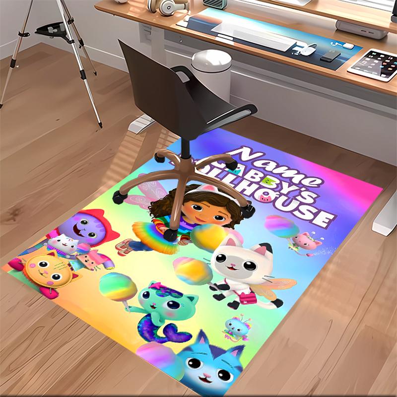 Custom personalization Gabby's Dollhouse Print Area Rug - Soft, Washable Non-Slip Indoor Mat,Living Room,Home&Office Decorative Rug