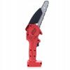 Rosfix Red Pirania Rp21V Cordless Electric Chainsaw With 6" Chain And Bar, Animal Series + 2.0 Ah Battery