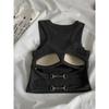 Sleeveless Seamless Slim Fit Camisole Sleeveless Open Back Slim-Fitting Suspenders Vest Women
