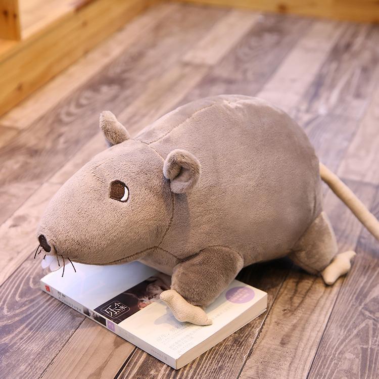 20/40/60CM Stofftier Lebensecht Echte Maus Weiches Plüschtier Tierkissen Für Geburtstagsgeschenke 20cm