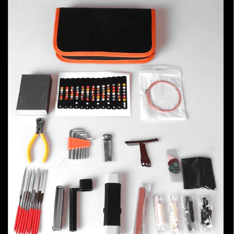 61-Piece Complete Guitar Repair & Maintenance Tool Kit