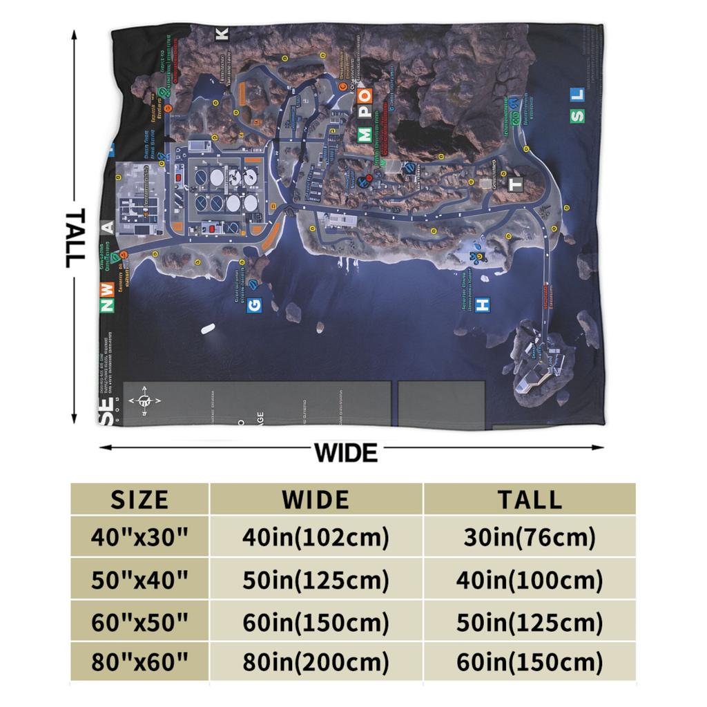 Warm Soft Blankets Girls Boys Camping Escape from Tarkov Scav PMC Map Throw Blanket Flannel Bedspread For Funny Sofa Bed Cover