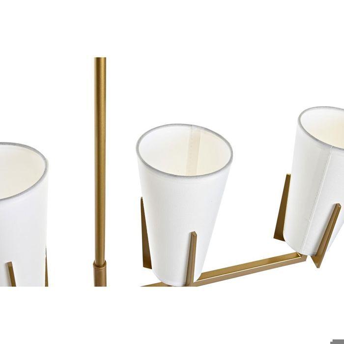 Suspension - DKD Home Decor - Modèle Doré Blanc - 67 X 14 X 22 Cm - Métal Et Verre - E27