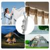 12Pcs Steel Wire Rope Buckle Clamp Double Holes Metal Clip Adjustable Locking Fasteners for 1.5 To 2mm Cable Enduring