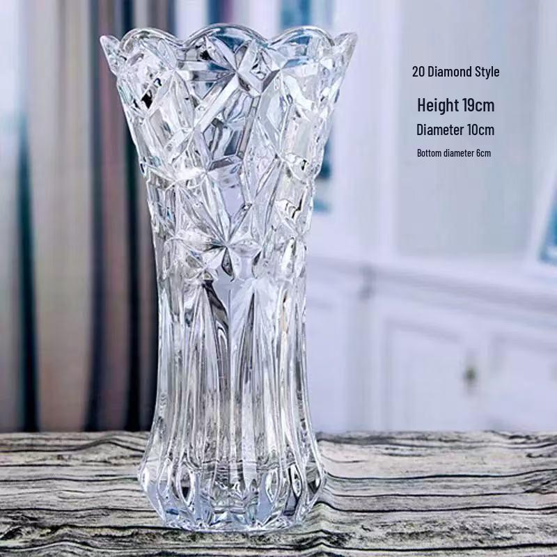 Vaso Spesso in Vetro Cristallo per Idroponica & Composizioni Floreali