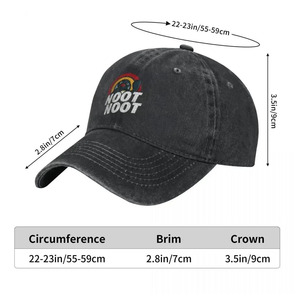 Pingu Noot Noot Baseball Cap Stylish Men Adult Hip Hop Hats Sun Visors Kpop Rock Snapback Cap Gift