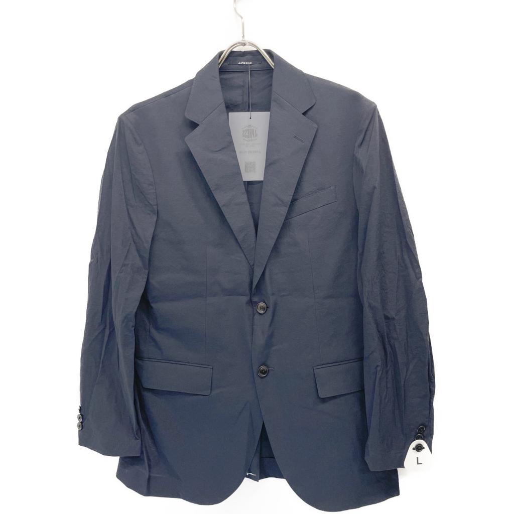 J.PRESS 25 Year Stainless Steel Navy Pack Series Single Leather Jacket L NavyUsed