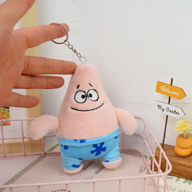 Cute Adorable Plush Starfish Keychain Soft Cartoon Stuffed Toy Bag Charm