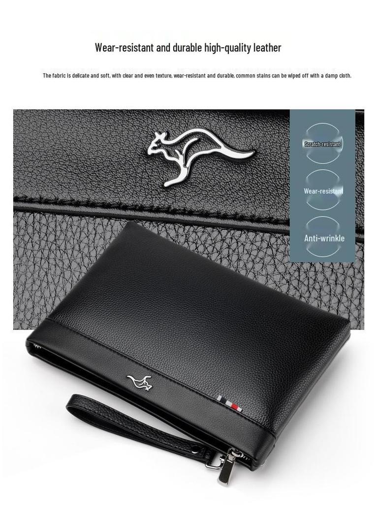 Men's Clutch Handbag - Trendy Underarm Envelope Bag & Mobile Phone Holder