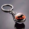Glow In The Dark Horse Pendant Glowing Horse Stuff Luminous Horses Glass Ball Pendant Crazy Horse Lovers Gifts