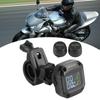 Wireless Motorcycle TPMS Real Time Tire Pressure Monitoring System High Accuracy with 2 Sensors
