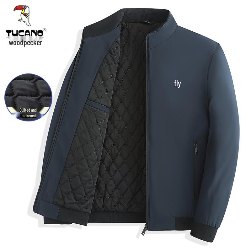 

Men s Quilted Stand-Up Collar Jacket - Woodpecker 2025 Autumn/Winter Collection L 110–125 lbs