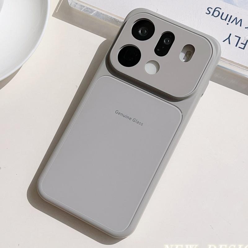 Macaron Glass Candy Bumper Phone Case For OPPO Find X9 Pro x9pro Shockproof Glossy Hard Simple Protection Back Cover