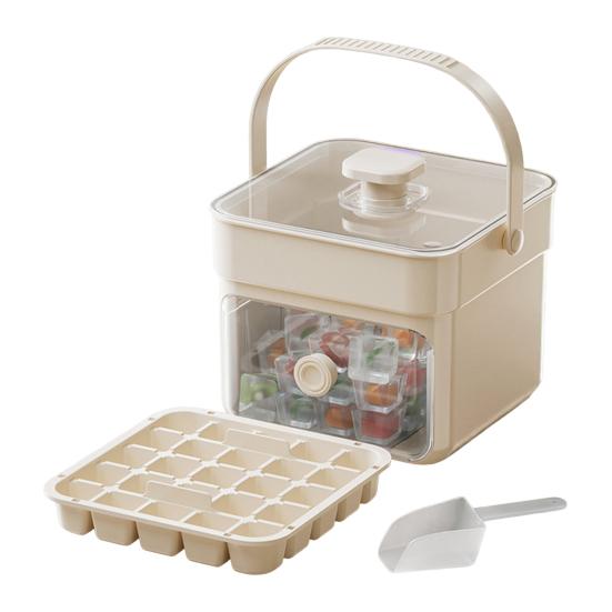 Ice Cube Mold with Lids And Container Press-to-release Ice Tray Double Layer