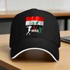 Spring  Iraq Flag Iraqi Soccer  Baseball Cap  Kpop  Funny Custom Logo Sun Trucker Hat Unisex-Teens Wholesale Snapback Cap