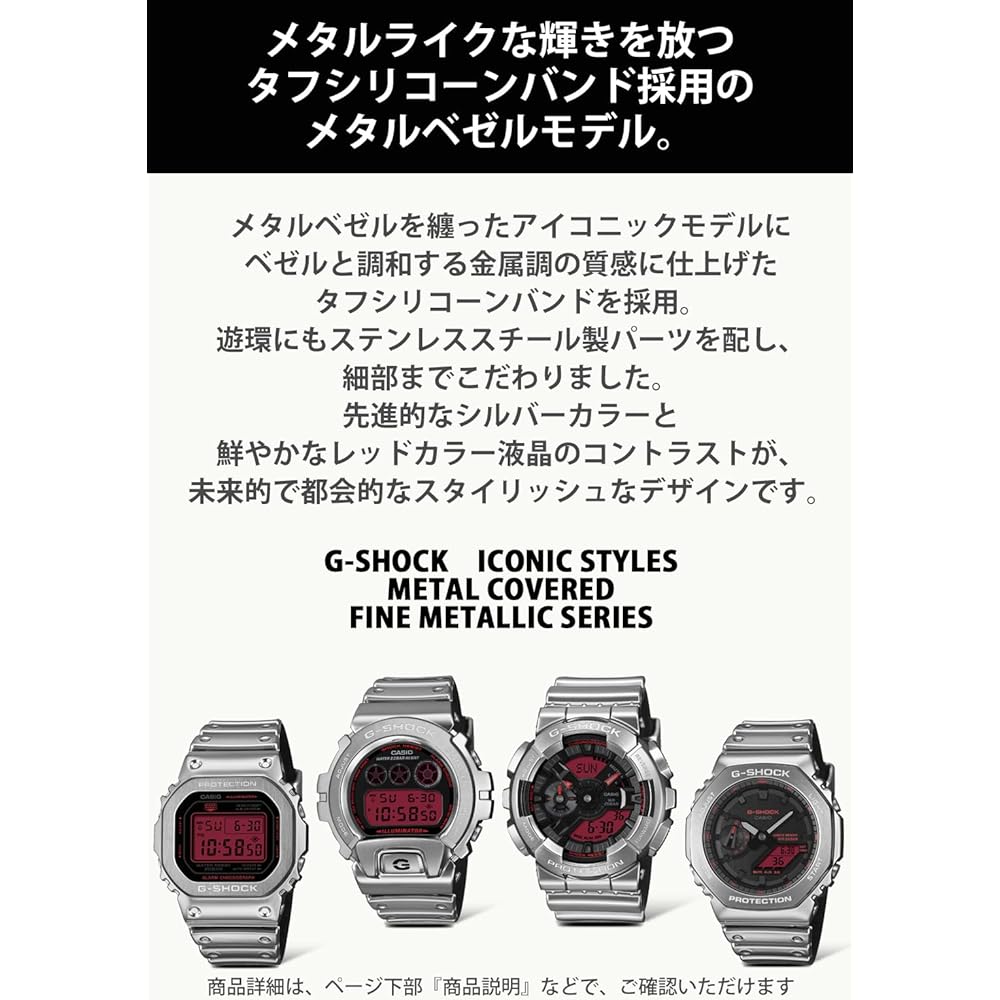 Casio G-Shock GM-2100YRA-8AJF Men's Silver Watch Durable Design Water Resistant