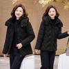 Middle-aged and Elderly Short Cotton-padded Clothes, Winter Hooded Thermal Cotton Jackets, Mother Clothes, Multi-color Spot Can Be Mixed