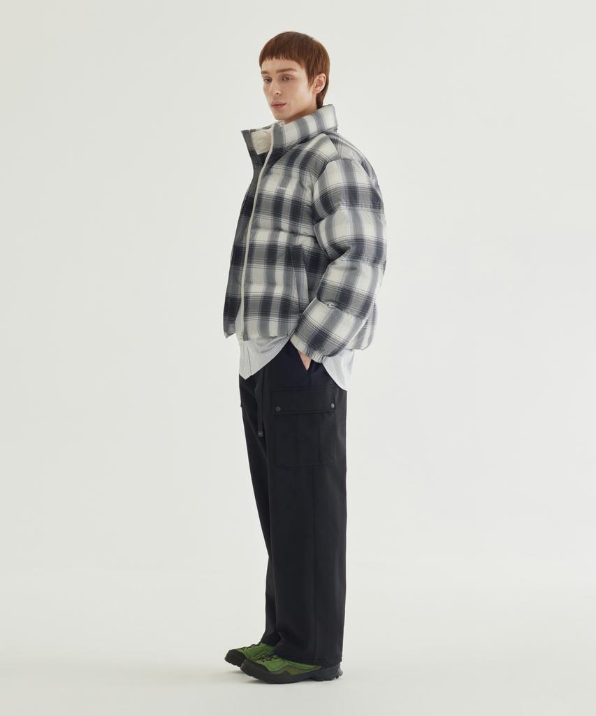 COVERNAT Semi-Wide Fleece-Lined Cargo Easy Pants Black