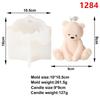 3D Cute Cartoon Bear Silicone Candle Mold DIY Home Decoration Silicone Mold For Resin Teddy Bear Candle Mold