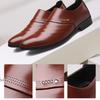 Spring Men Leather Shoe Carved Business Formal Dress British Style Large Size Men Shoe Hollowed Out Perforated Men Shoes