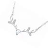 Elegant Elk Pendant Necklace in S925 Sterling Silver for Women – High-End Fashion Versatile Clavicle Chain