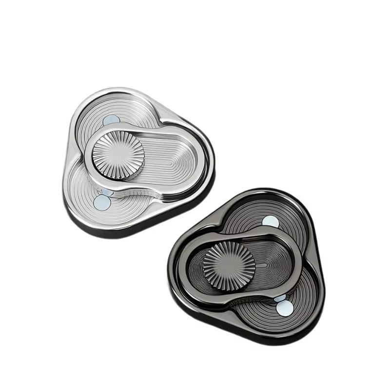 1PCS Triple Pack Magnetic Push Cards Triangle Fingertip Spinner Metal Popping Sound Stimulating Game forAdult Stress Relief Toys