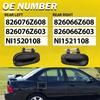 Rear Left+Right Handle*2 Outer Door Black for 2000-2006 Nissan Sentra NI1520108