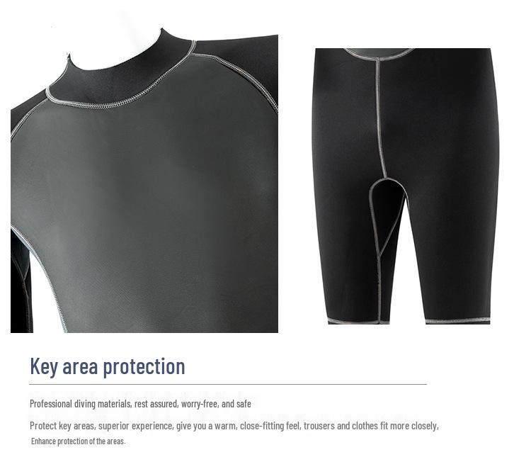 3 mm Unisex Våtdräkt: Herrdykning, Damsurfing, Snorkling & Manetsskydd