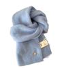 Store manager recommendation! New 11 cashmere material solid color Korean dopamine warm short small scarf winter