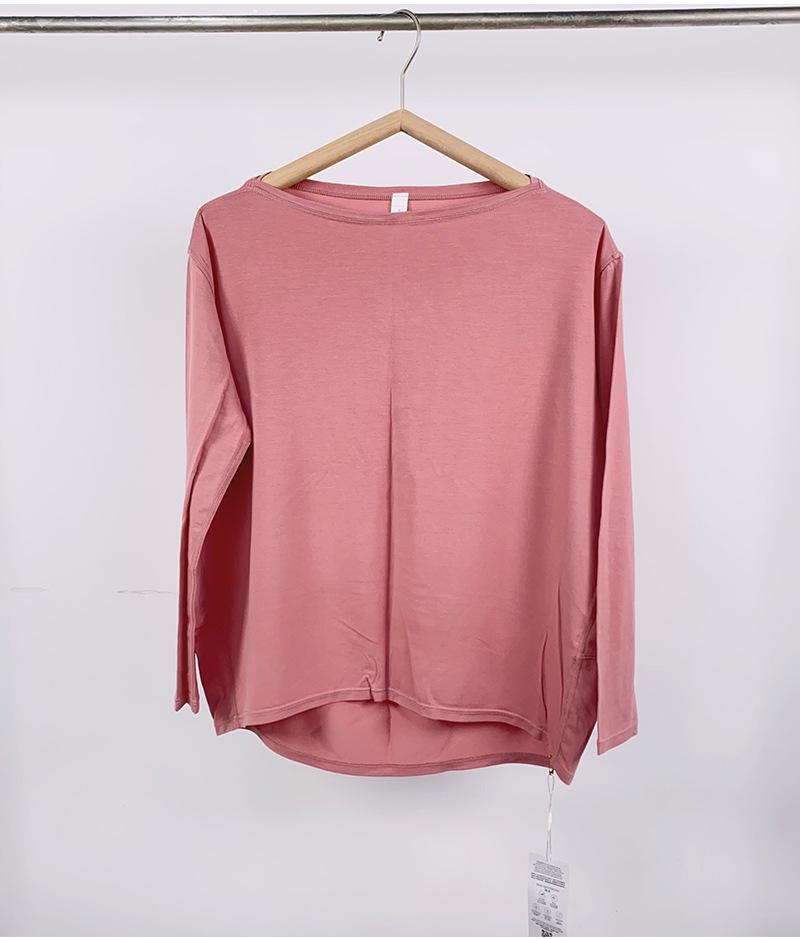 

Женский модальный лонгслив в стиле Lulu для йоги - Легкий фитнес-топ с защитой от солнца для весны/лета S (80-105 jin)