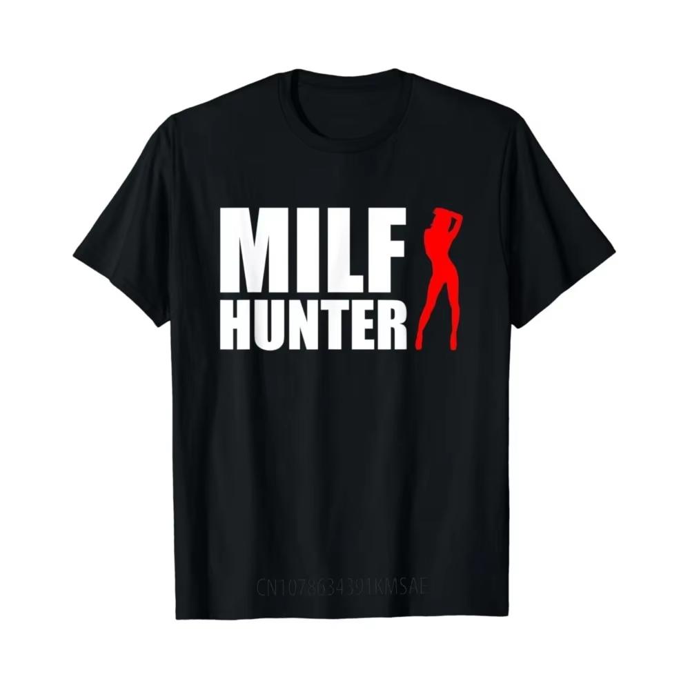 

Funny MILF Hunter Printed Tshirts Graphic Tshirts High Quality Men Women Short Sleeve Tshirts Mens Sportwear Mens Tops S